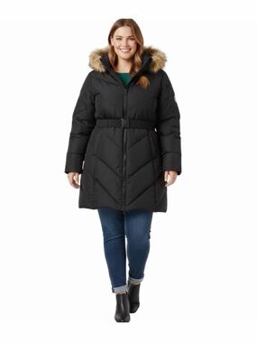 Black Down Filled Lady Woman 2X Reitman Warmest Winter Snow Jacket Coat NEW Tags